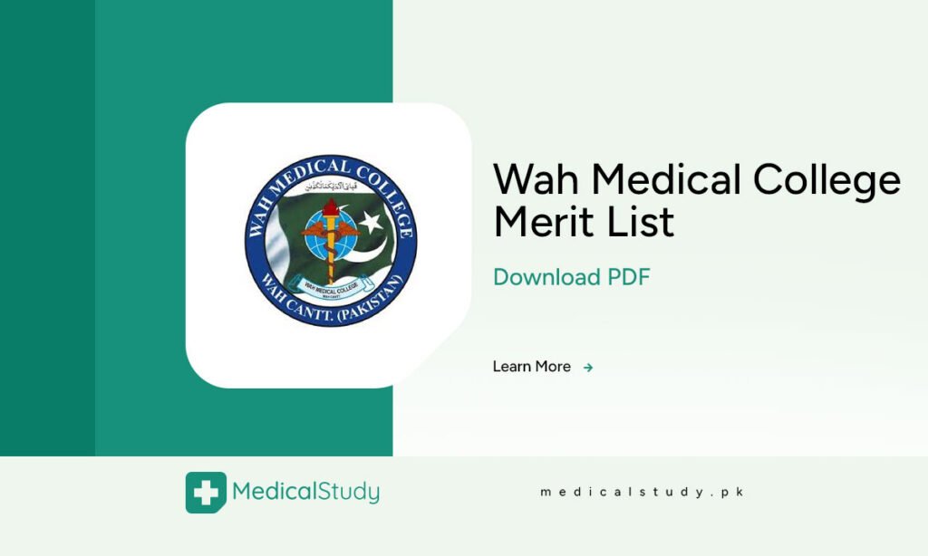 Wah Medical College Merit List