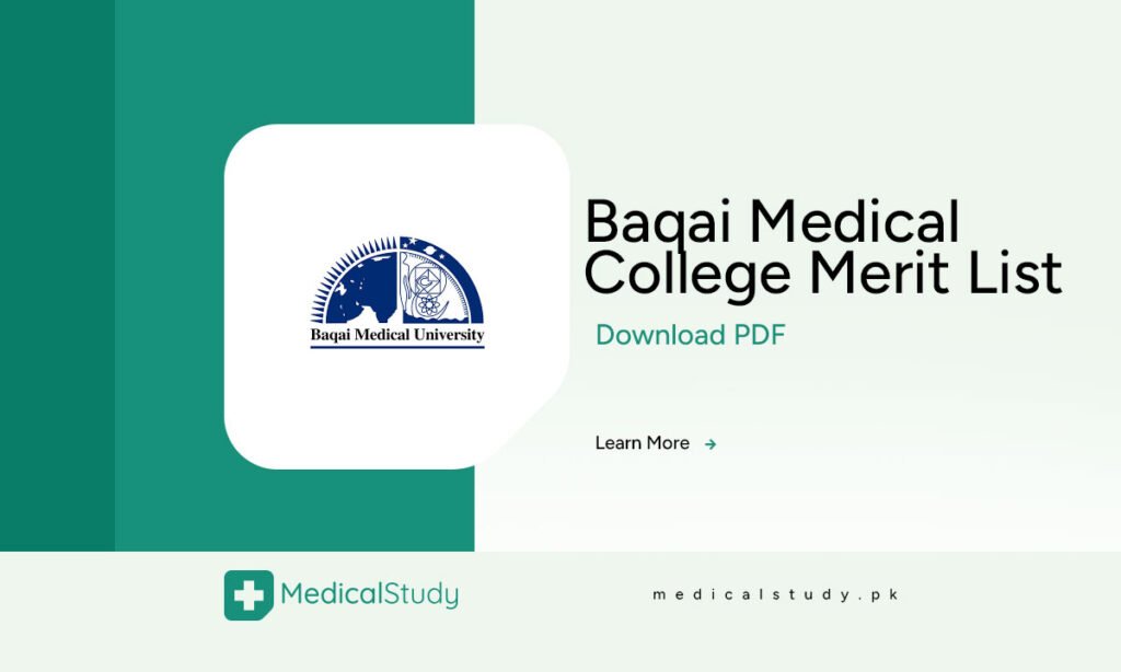 Baqai Medical College Merit List