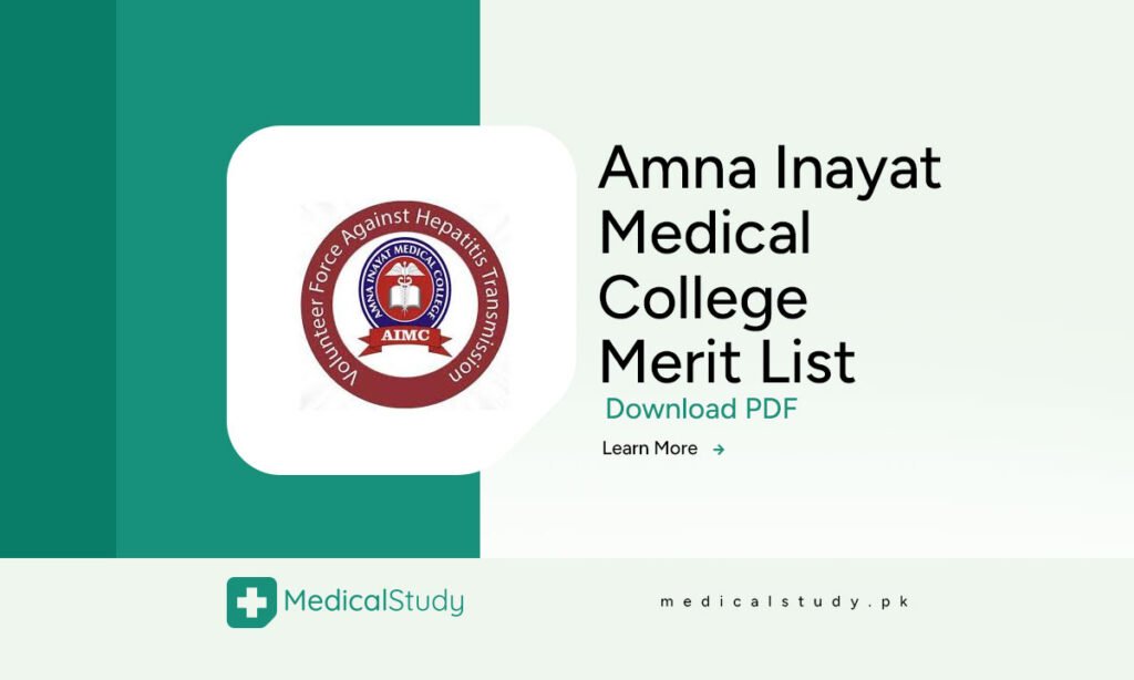 Amna Inayat Medical College Merit List