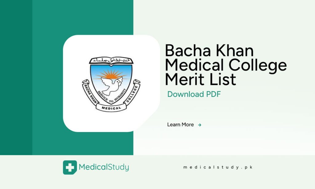 Bacha Khan Medical College Merit List