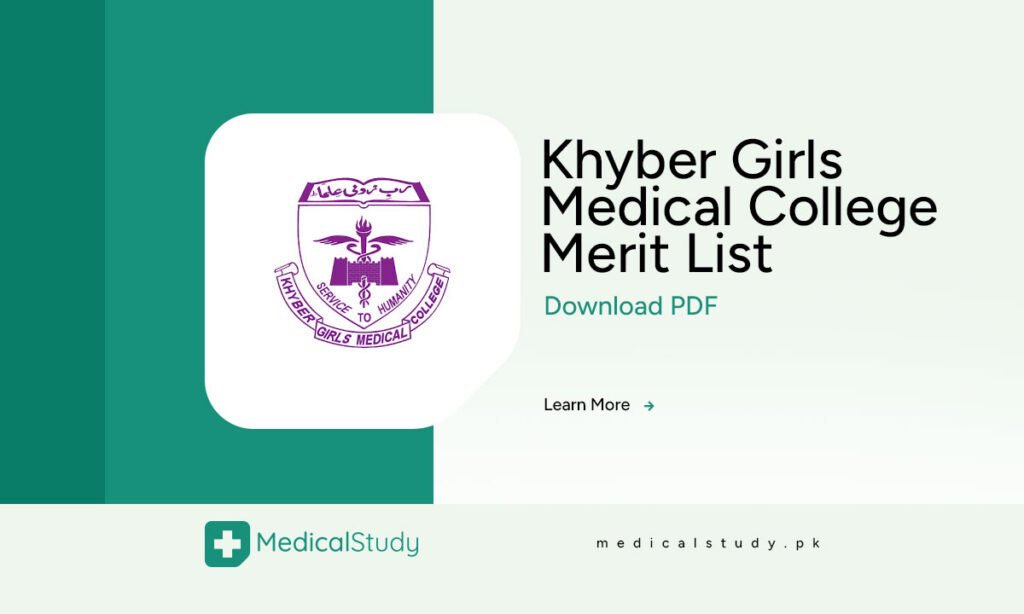 Khyber Girls Medical College Merit List