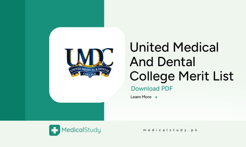 United Medical And Dental College Merit List