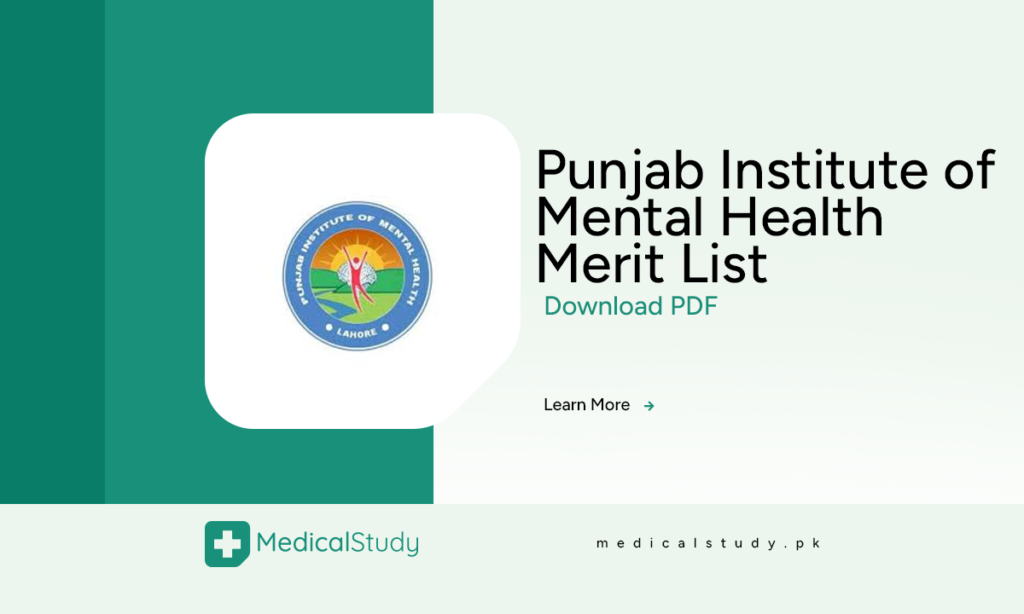 Punjab Institute of Mental Health Merit List