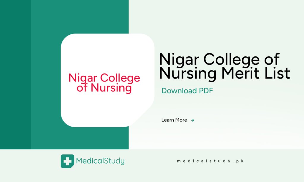 Nigar College of Nursing Merit List